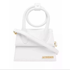 Jacquemus White La Montagne 'Le Chiquito Nœud' Bag